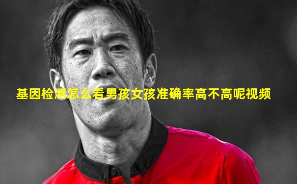 基因检测怎么看男孩女孩准确率高不高呢视频